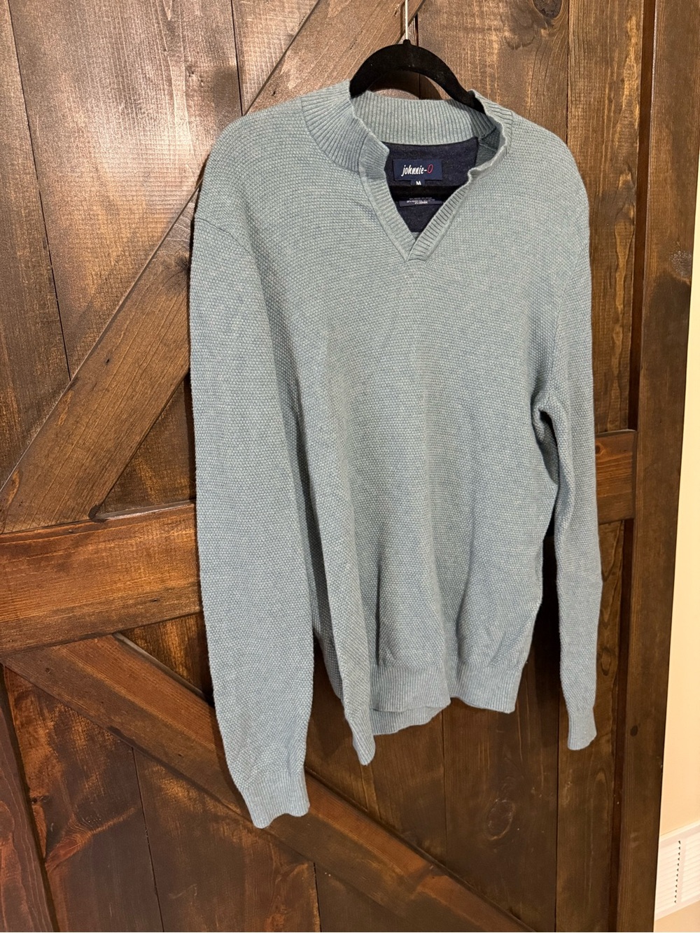 johnnie-O Men's Seafoam V-Neck Knit Sweater